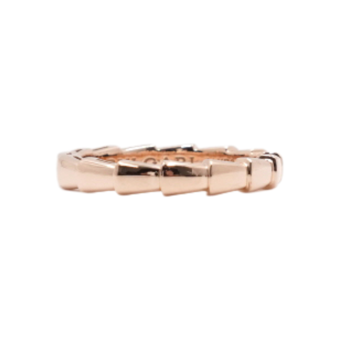 ITEM943V8PK8 Bulgari Serpenti Viper Ring in 18K Rose Gold
