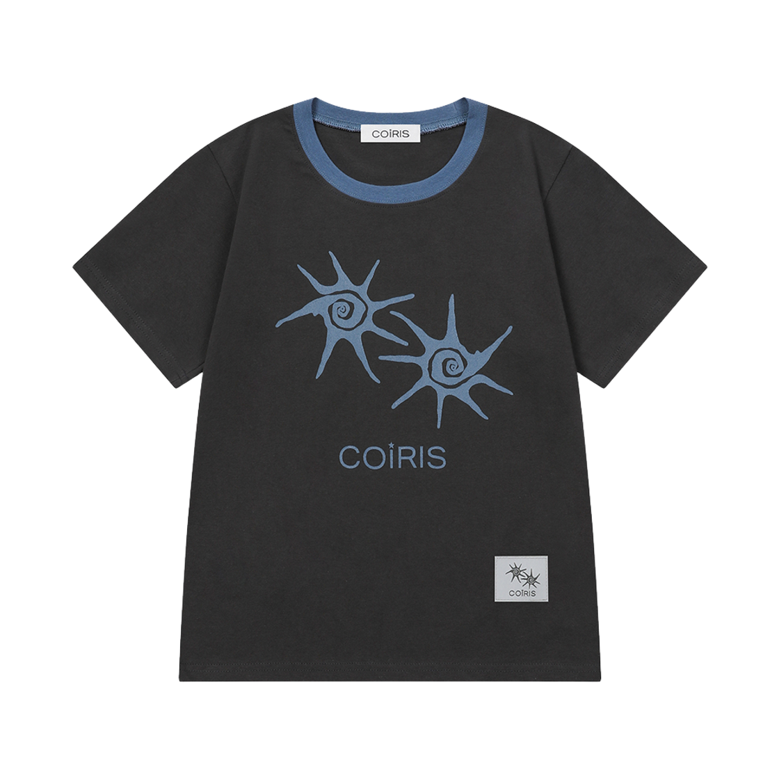 C-P00000DZ Coiris Soluna Half T Unisex Charcoal-Blue