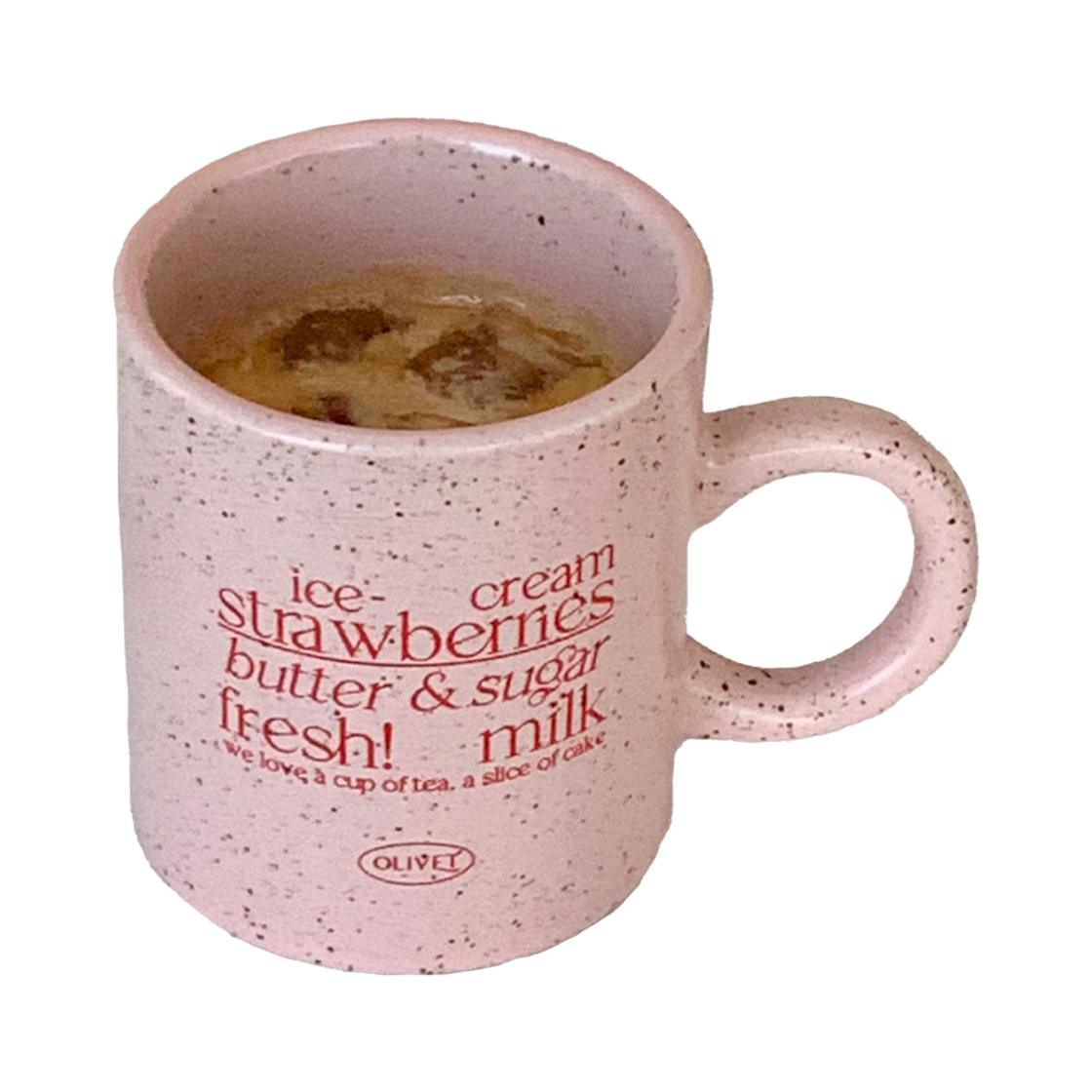 올리베 스트로베리 크런치 머그(OLIVET strawberry crunchy mug)