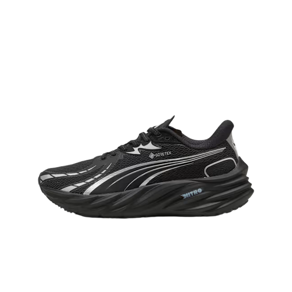 (W) 푸마 벨로시티 나이트로 4 Gtx 푸마 블랙 푸마 실버((W) Puma Velocity Nitro 4 Gtx Puma Black Puma Silver) - 2