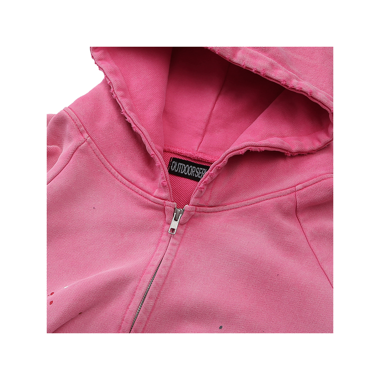 아웃도어서비스 페인티드 집 후디 - 핑크(OS Painted Zip Hoodie - Pink) - 3