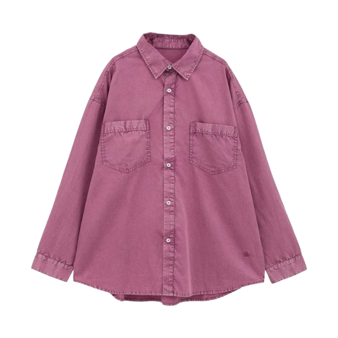 A2861FB040 Converse Tokyo Acid Wash Star Patch Shirt Purple