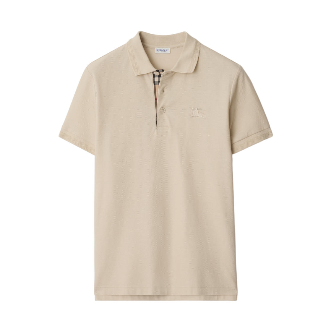 8126921 Burberry Cotton Polo Shirt Clam Beige