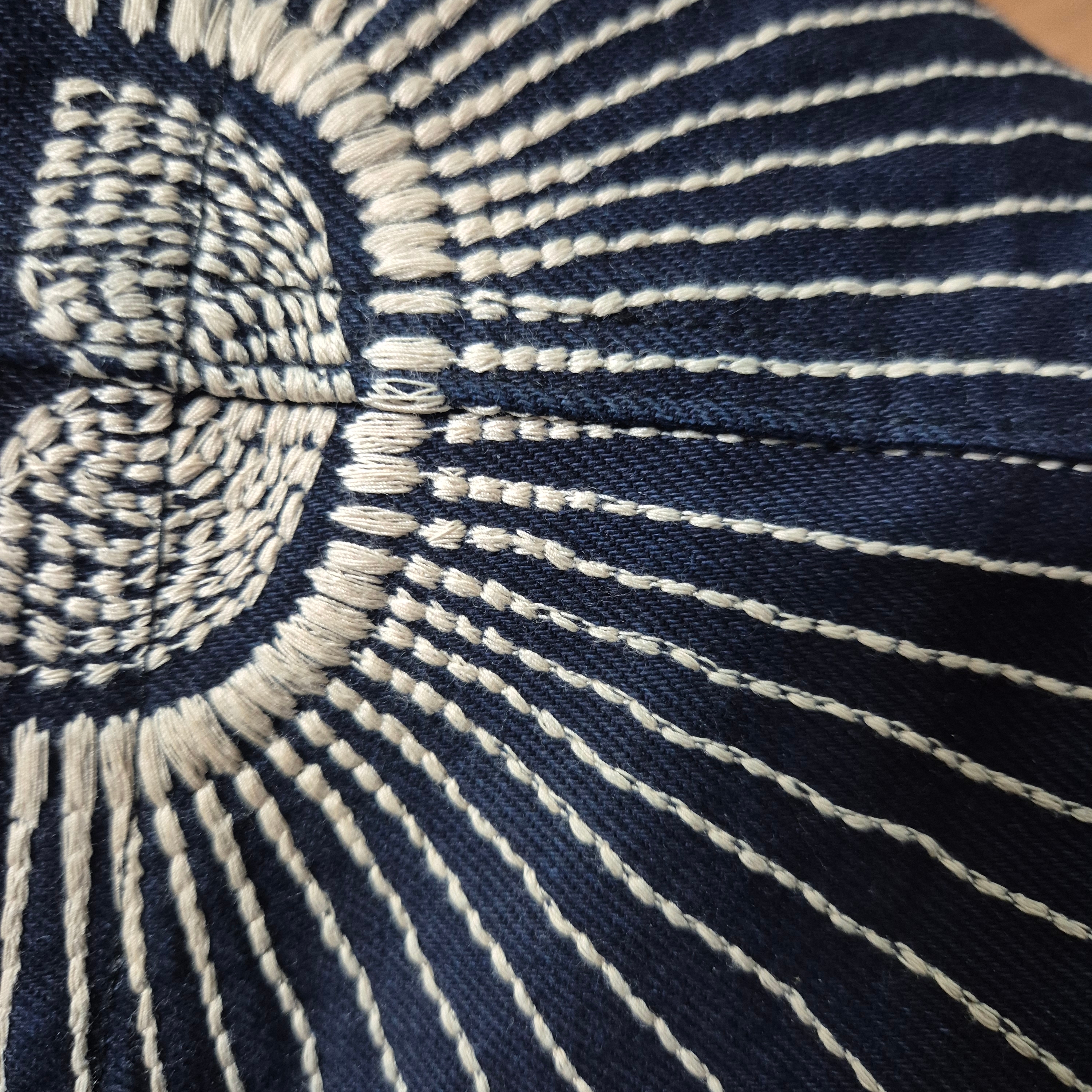 Kapital 10 oz. IDG x IDG Denim Easy Shorts Furoshiki Embroidery Indigo 착용 스타일 - 2
