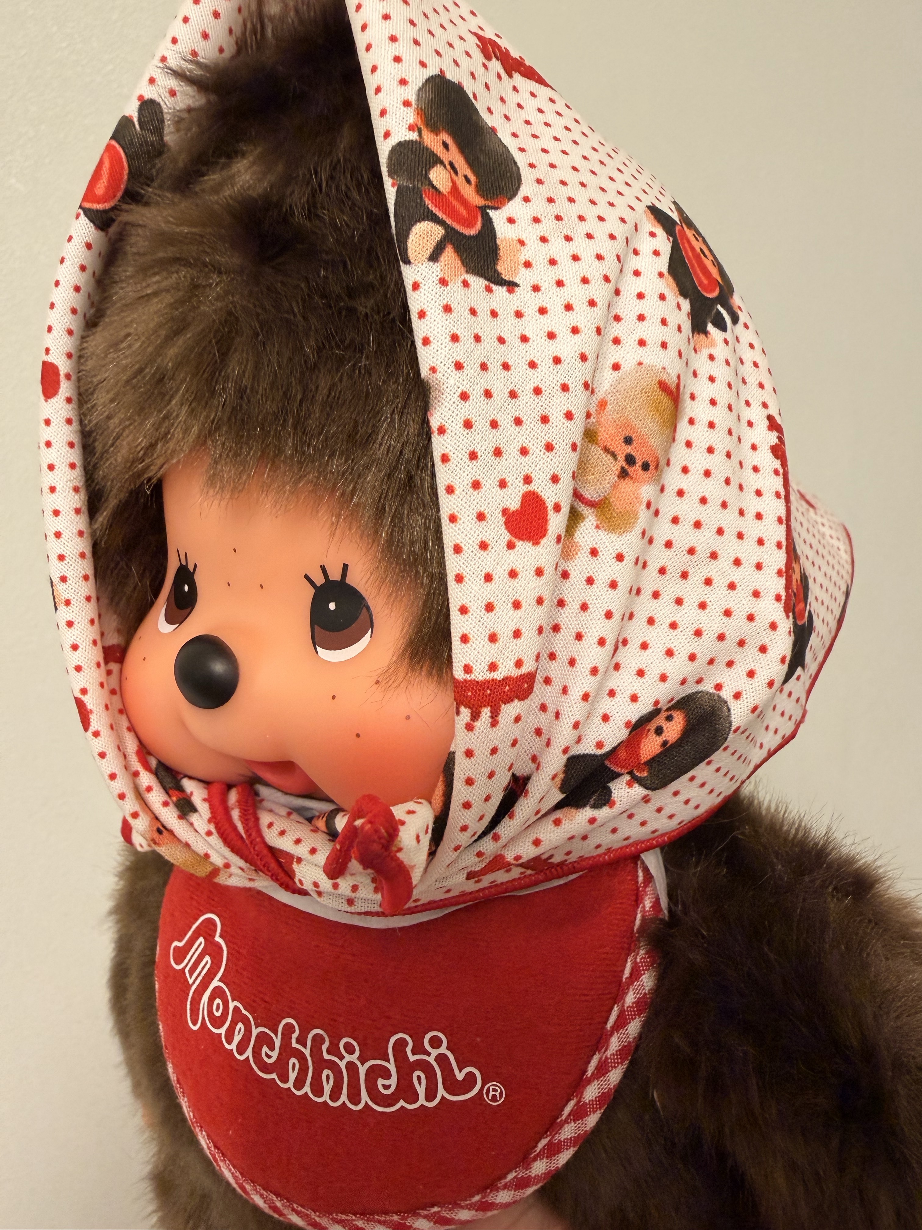 Monchhichi Premium Standard Monchhichi S Brown Girl Twin Tail, Monchhichi Premium Standard S Brown Girl 착용 스타일 - 1