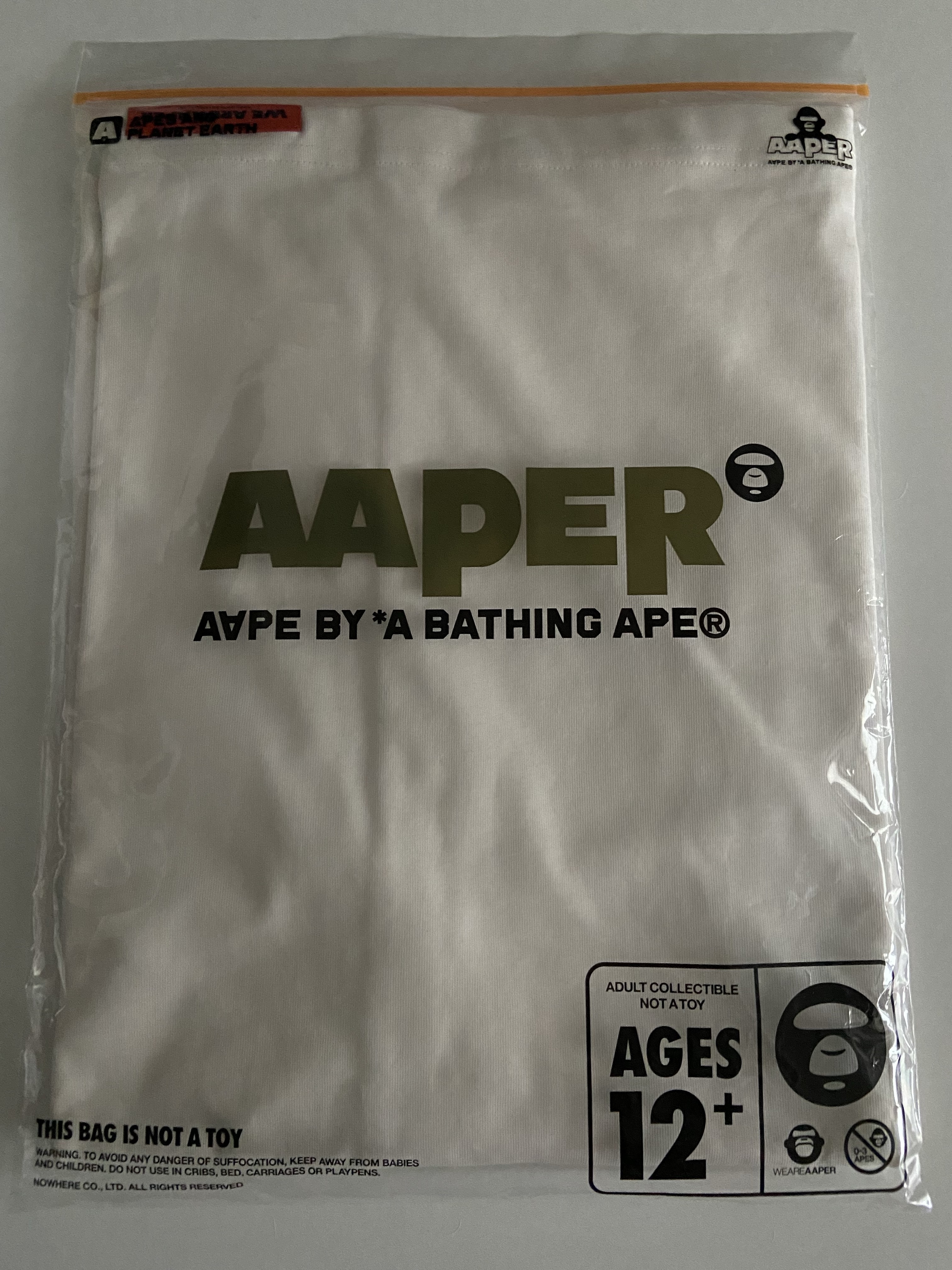 AAPE Basic Aaper Tee Ivory - 26SS 착용 스타일 - 2