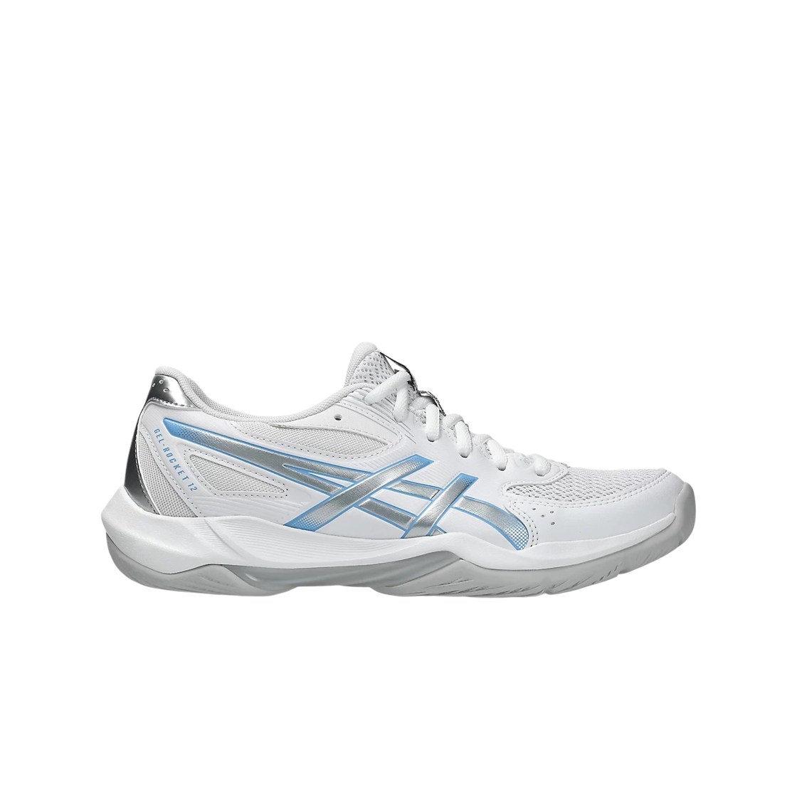 1072A119-105 (W) Asics Gel-Rocket 12 White Cloud Grey - B Standard