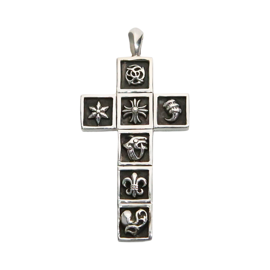 한스룸 크롬하츠 멀티 프레임드 크로스 펜던트(Hansroom Chrome Hearts Multi Framed Cross Pendant)