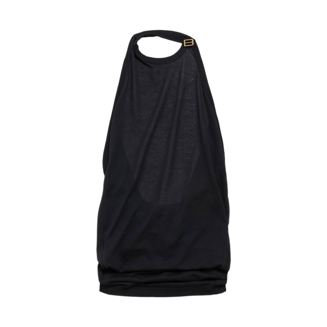 A001WITUVC91000 (W) Balenciaga Draped Top Black