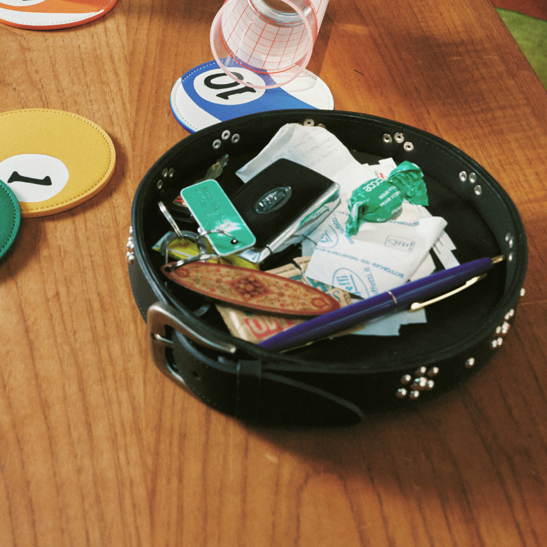 세이투셰 레더 벨트 트레이 2colors(Say Touche Leather Belt Tray 2colors) - 2