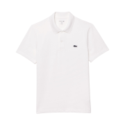 Lacoste Basic Ottoman Short Sleeve Polo Shirt Off White