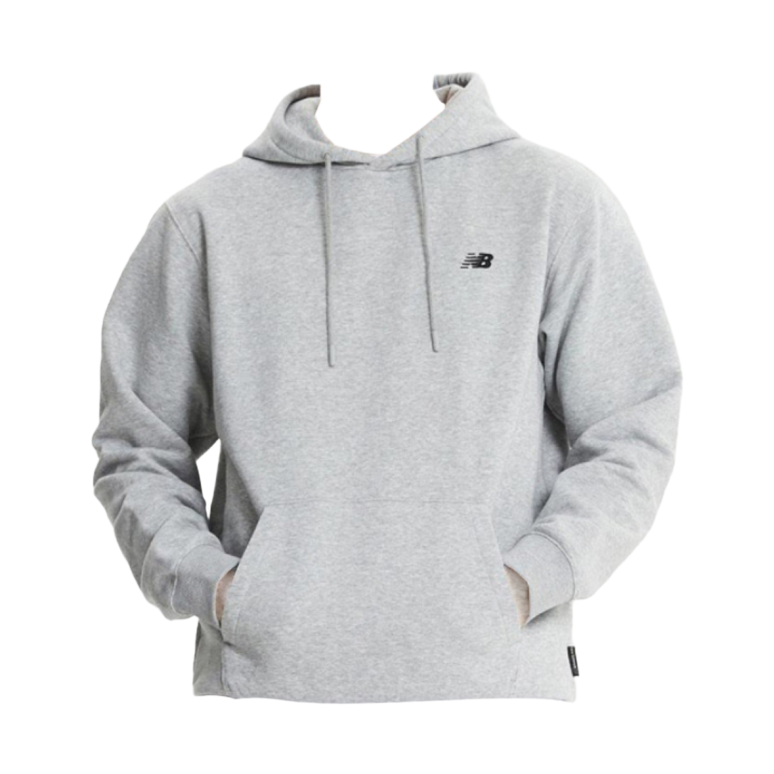 NBN0E41113-AC New Balance Essential Classic Fleece Hoodie Melange Grey