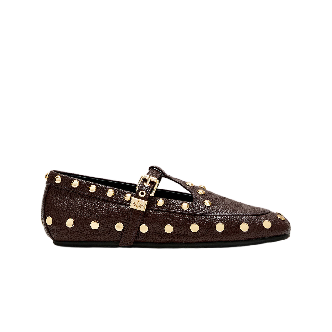 (W) 가니 메리 제니 모카신 브라운 치커리 커피((W) Ganni Mary Jenny Moccasins in Brown Chicory Coffee) - 1