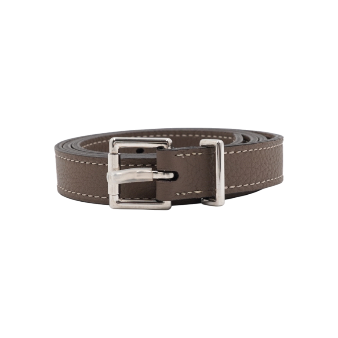 ITWETHNFVLFA Hermes Clemence Etoupe Women Leather Belt