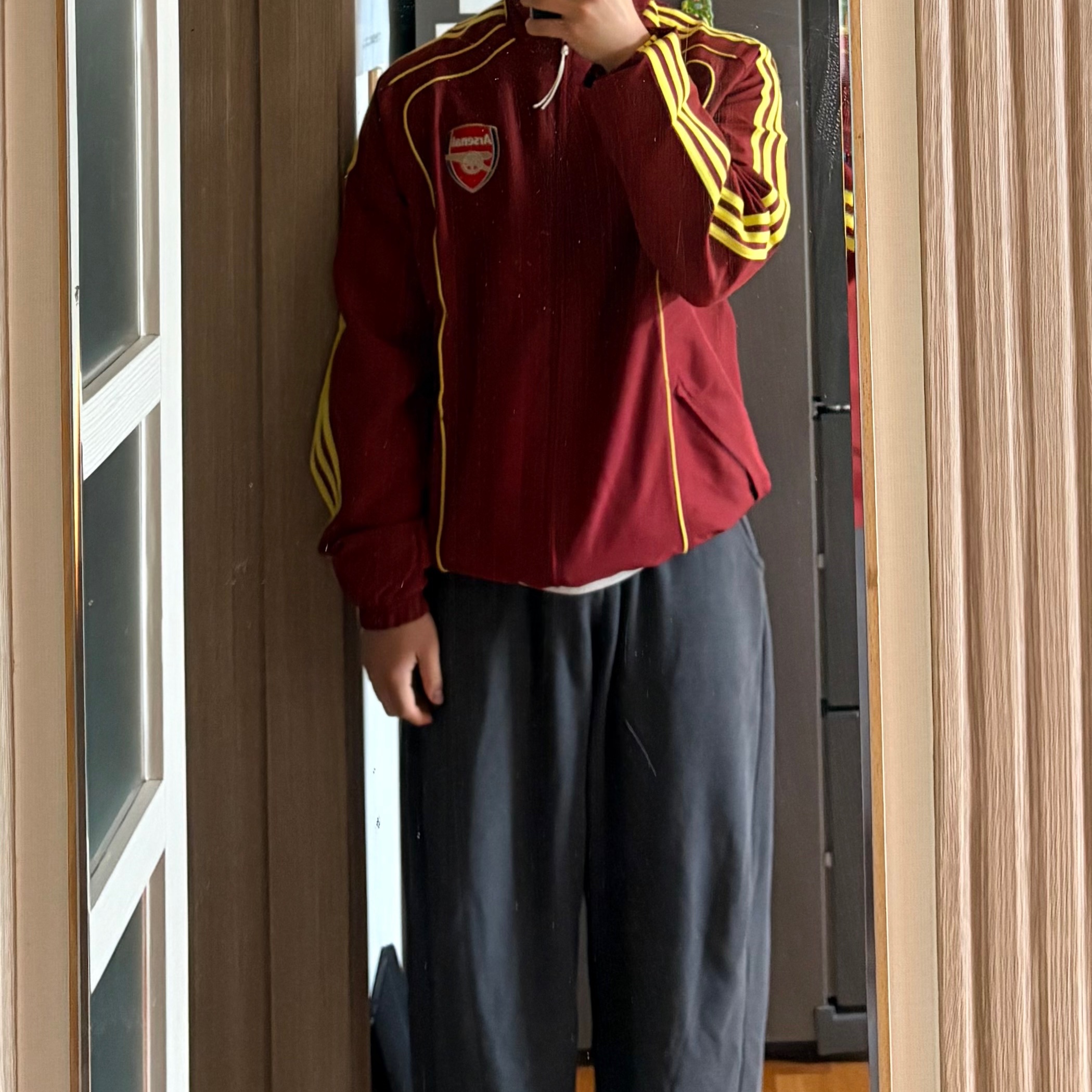 Adidas Arsenal UBP Track Top Noble Maroon - US Sizing 착용 스타일