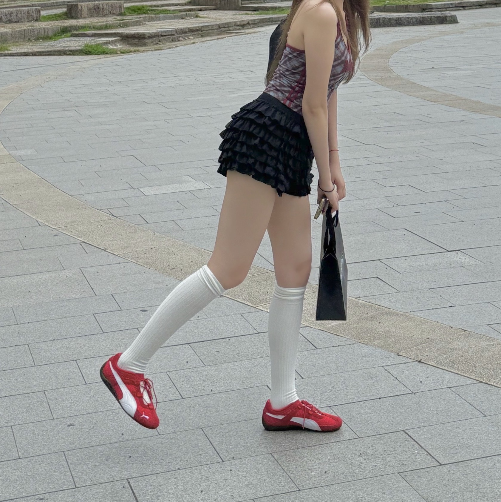 (W) Puma Speedcat Go For All Time Red Puma White 착용 스타일