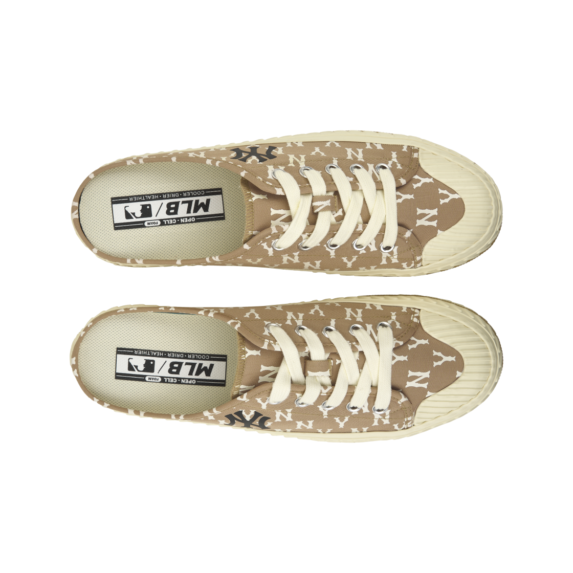 MLB 플레이볼 뮬 모노그램 D.베이지(MLB Playball Mule Monogram D.Beige) - 5