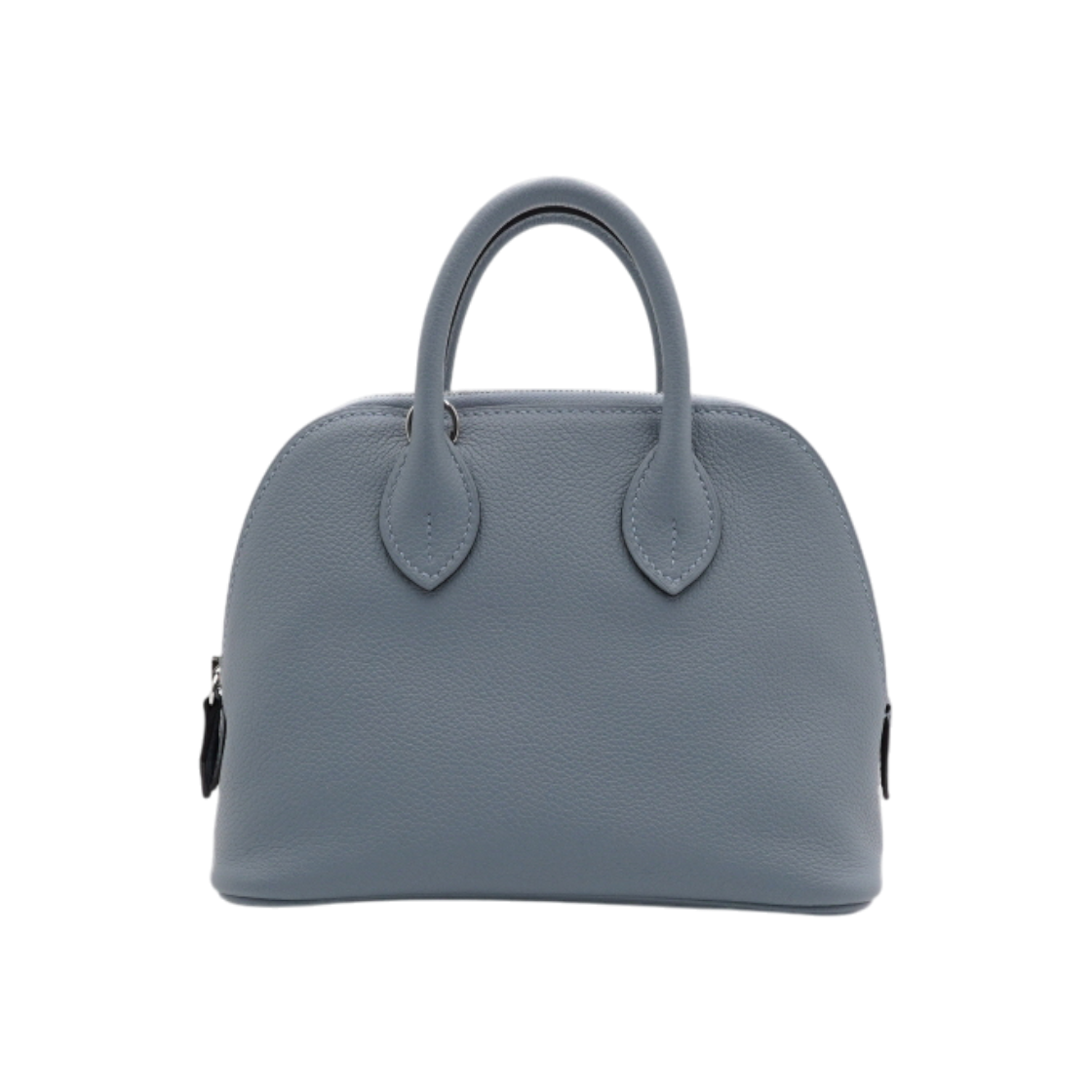 ITPRDOGI6925 Hermes Bolide Mini Ever Leather Tote & Shoulder Bag in Blue Rain, Season 26