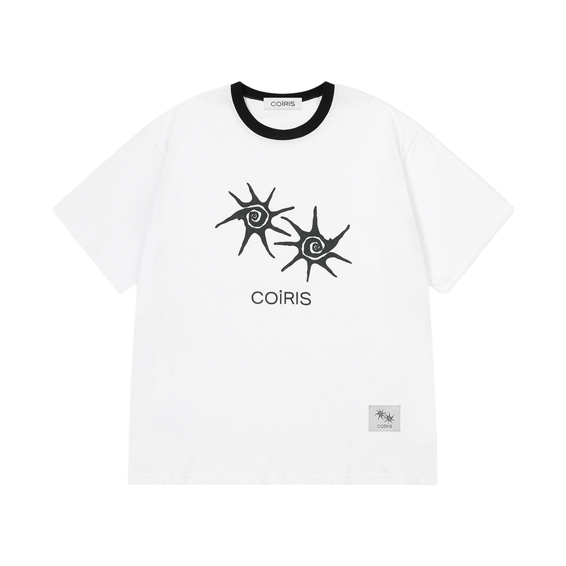코이리스 솔루나 배색 반팔 티 남녀공용 화이트(Coiris Soluna Half T Unisex White) - 3