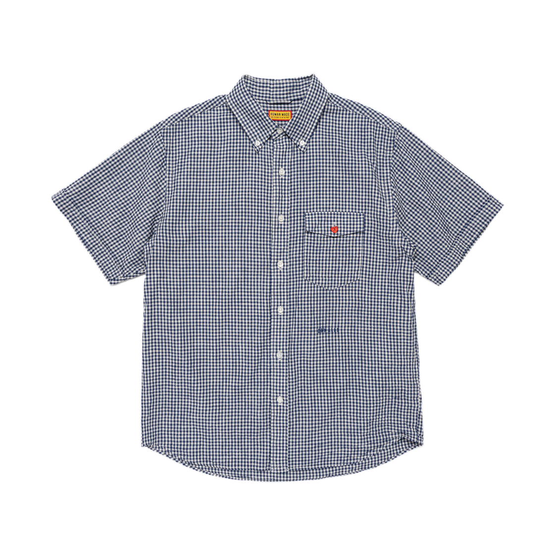 HM31SH041 Human Made Check B.D S/S Shirt Blue