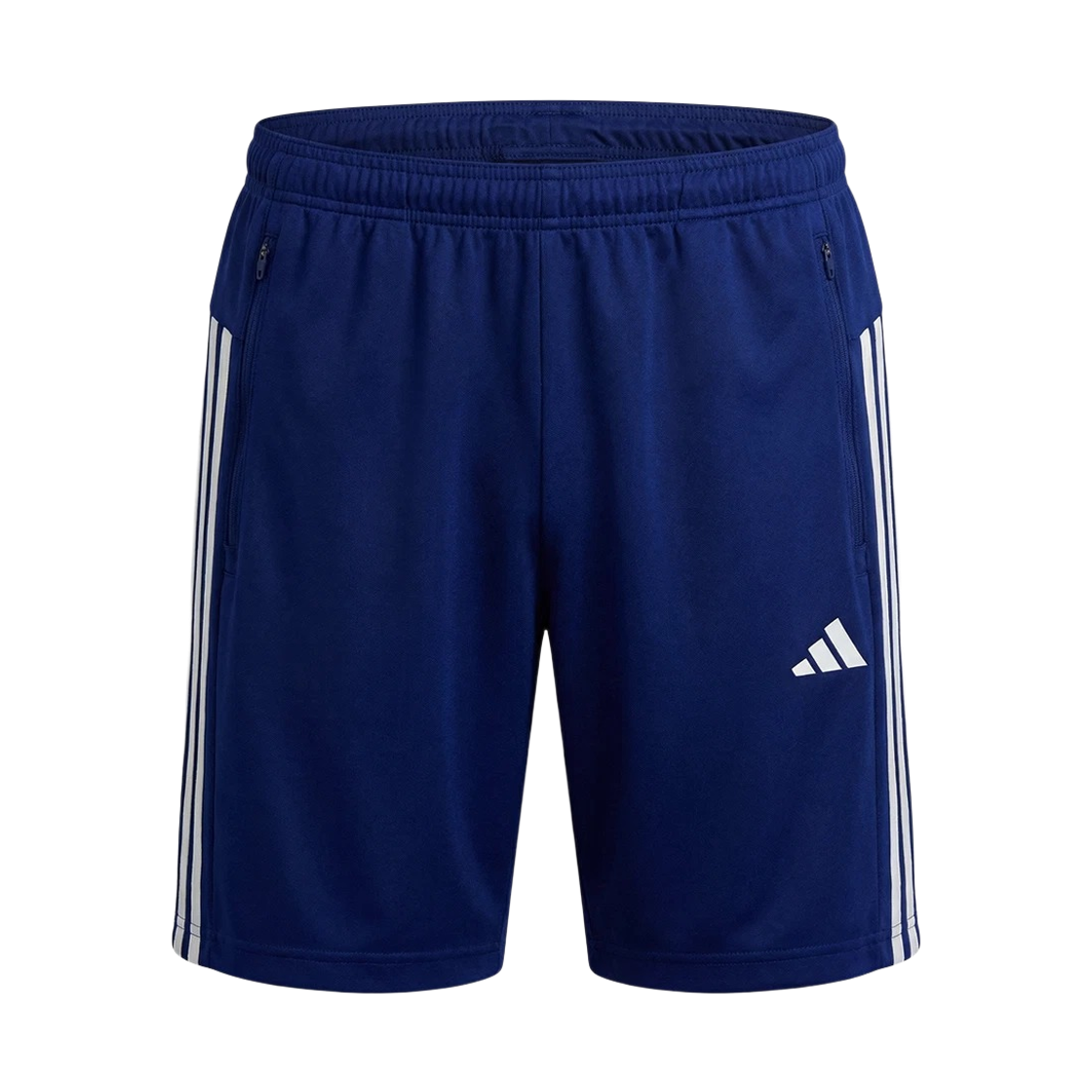 KD0694 Adidas Workout Essentials Base 3-Stripes Pique Shorts 7 Inch Dark Blue White - KR Sizing