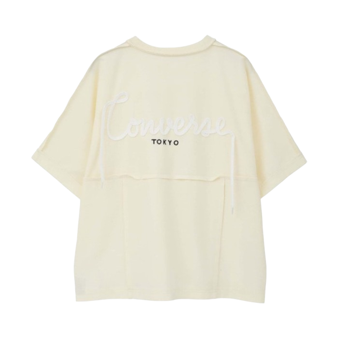 컨버스 도쿄 스핀들 로고 스위칭 티셔츠 오프 화이트(Converse Tokyo Spindle Logo Switching T-Shirt Off White) - 2