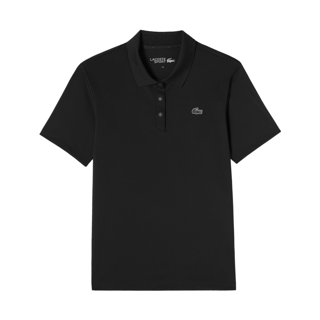 (W) 라코스테 골프 퍼포먼스 퍼포레이티드 폴로 셔츠 블랙((W) Lacoste Golf Performance Perforated Polo Shirt Black)