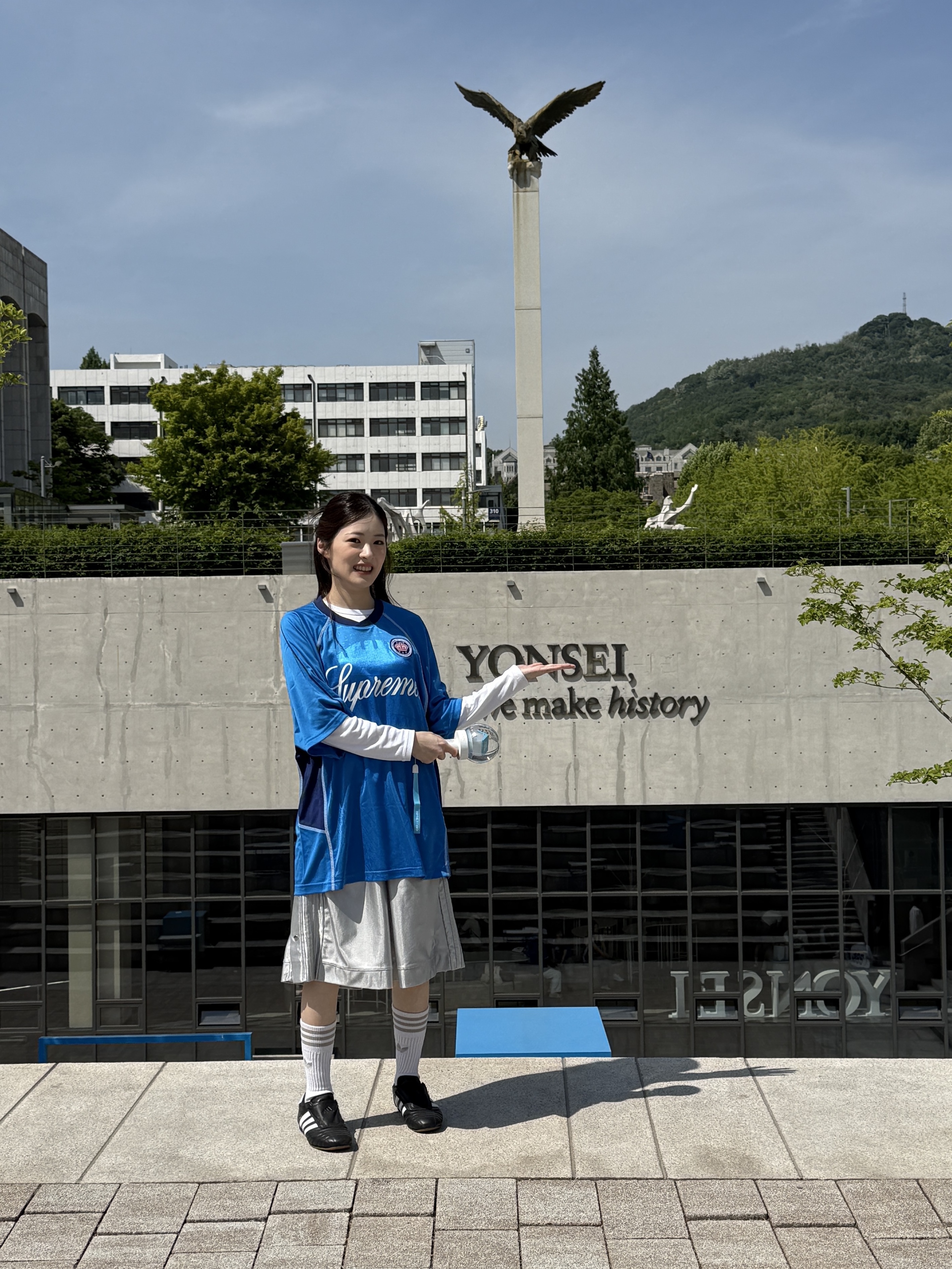 Supreme Jacquard Soccer Jersey Blue - 24SS, Boynextdoor Official Light Stick 착용 스타일 - 4