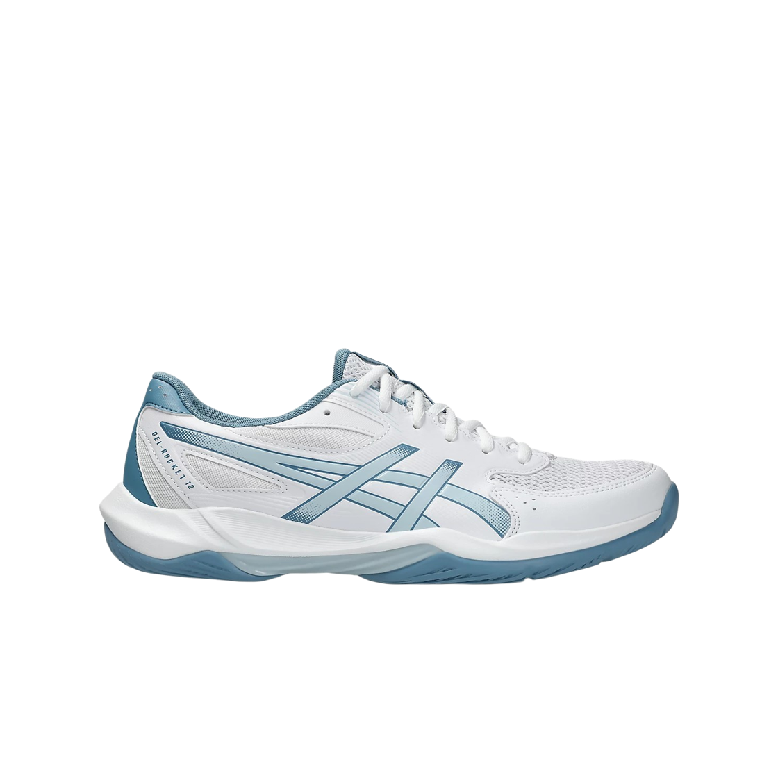 1071A115-103 Asics Gel-Rocket 12 White Cool Grey - 2E Wide