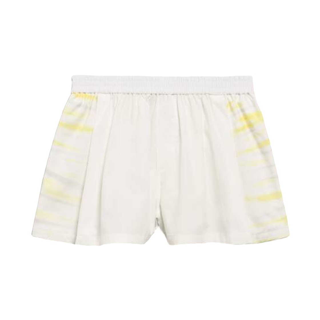 A002C1TULA28631 (W) Balenciaga Extreme Tie Dye A-Line Boxer Shorts White Yellow
