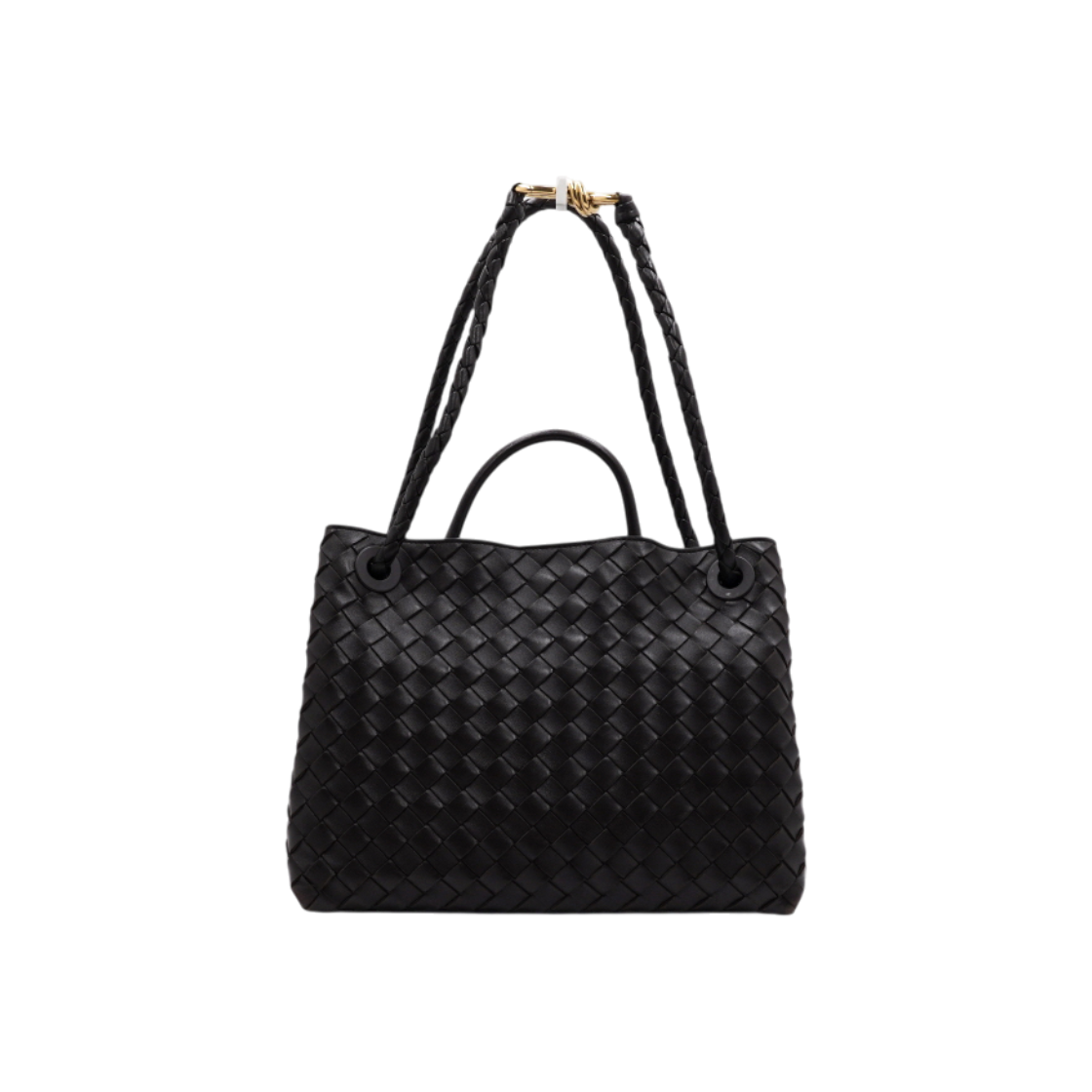 ITHOV6LWFGU4 Bottega Veneta Intrecciato Medium Andiamo Top Handle Tote & Shoulder Bag