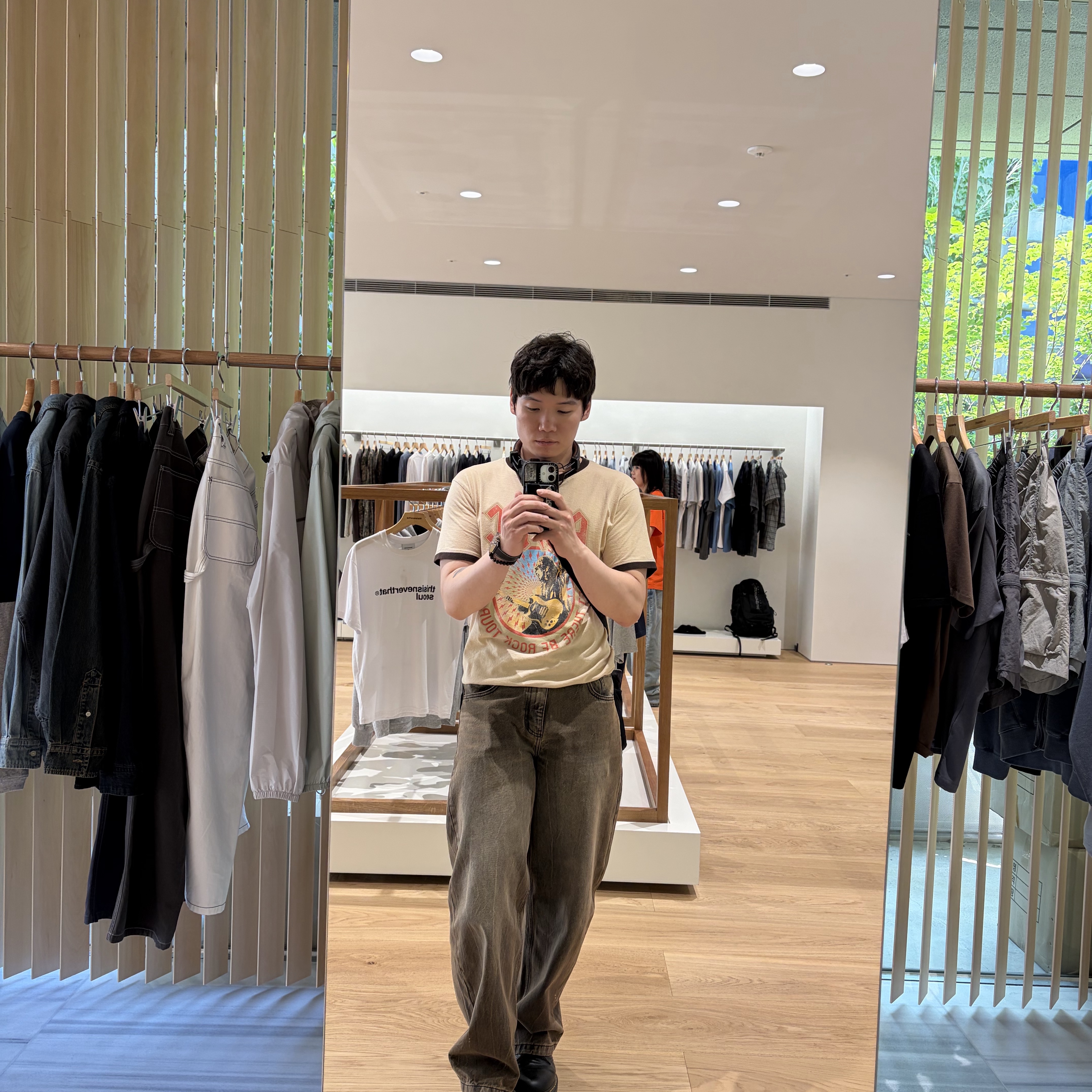 Marshall Major IV Brown (Korean Ver.), Millo Archive Reflect Curved Pants Washed Brown 착용 스타일
