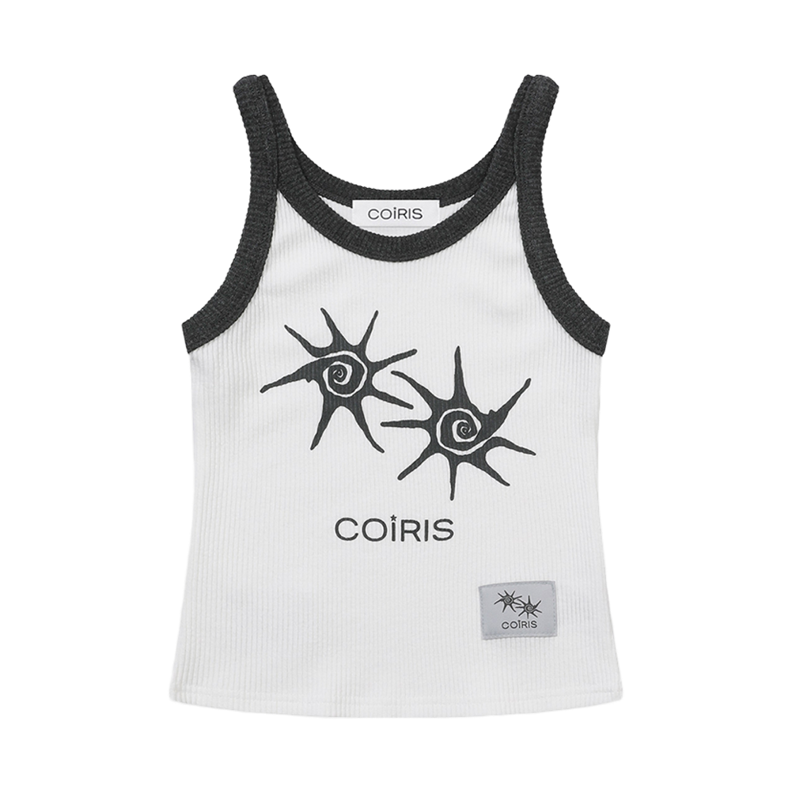 C-P00000ER Coiris Soluna Crop Sleeveless White