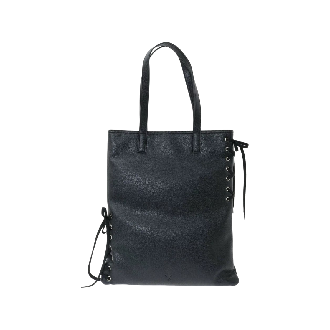 컨버스 도쿄 레이스업 플랫 토트백 블랙(Converse Tokyo Lace-Up Flat Tote Bag Black) - 1
