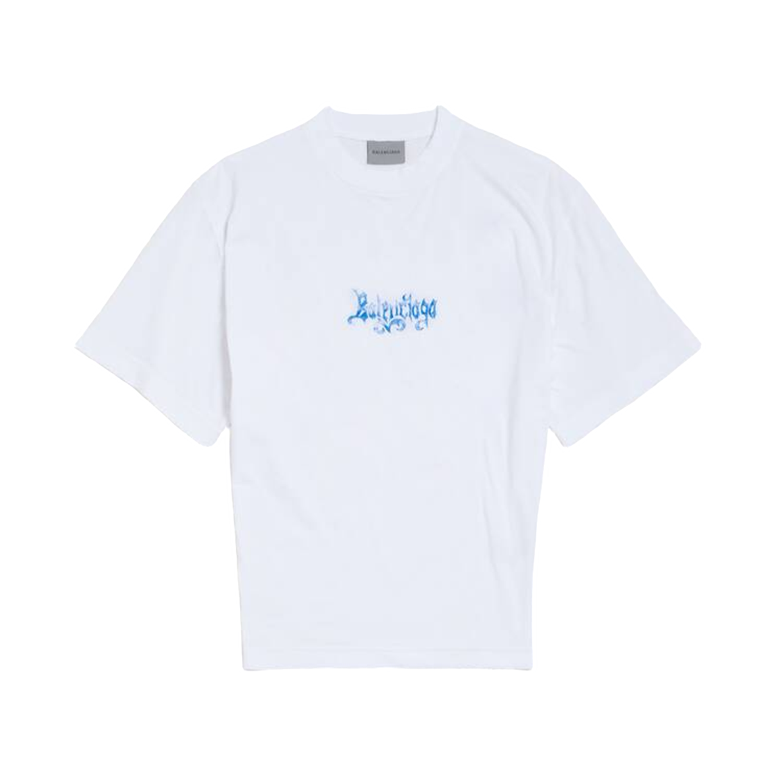 A0016UTUVQ49000 (W) Balenciaga Sketchy Short Sleeve Top White