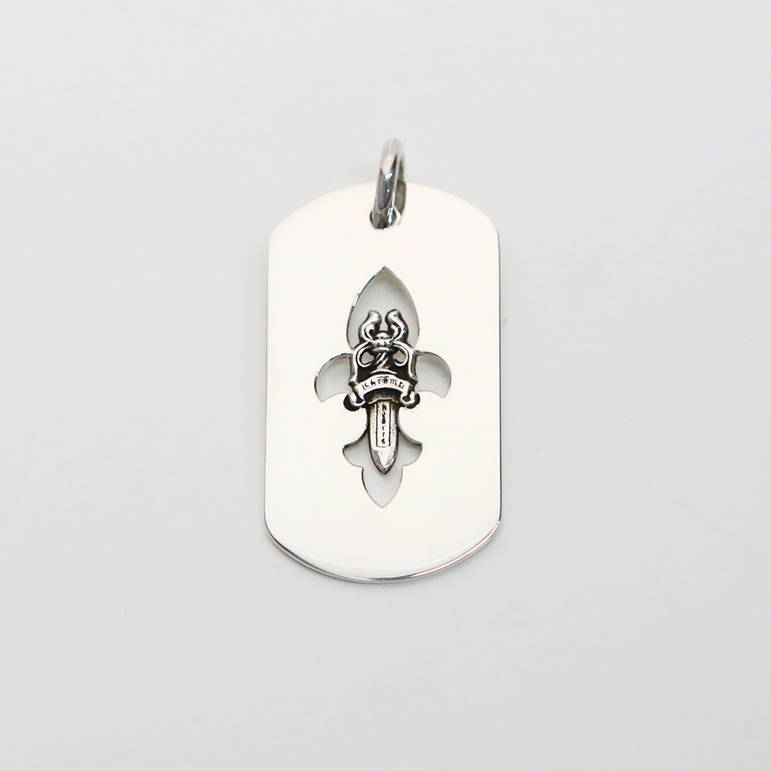 한스룸 크롬하츠 플레어 대거 도그택 라지(Hansroom Chrome Hearts Fleur Dagger Dogtag LRG) - 2
