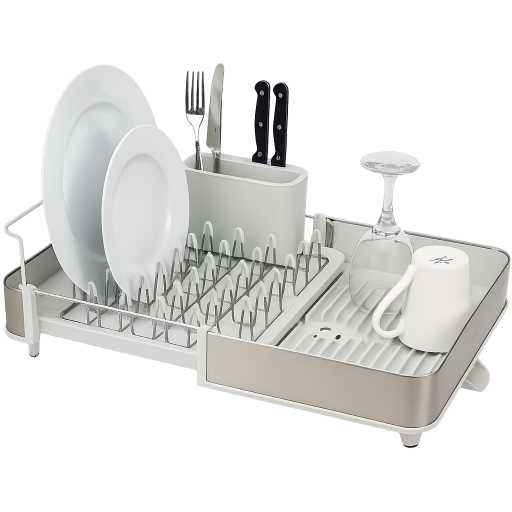 조셉조셉 익스텐드 스틸 확장형 식기건조대 (라이트스톤)(Joseph Joseph Extend Steel Expandable Dish Rack (Light Stone))