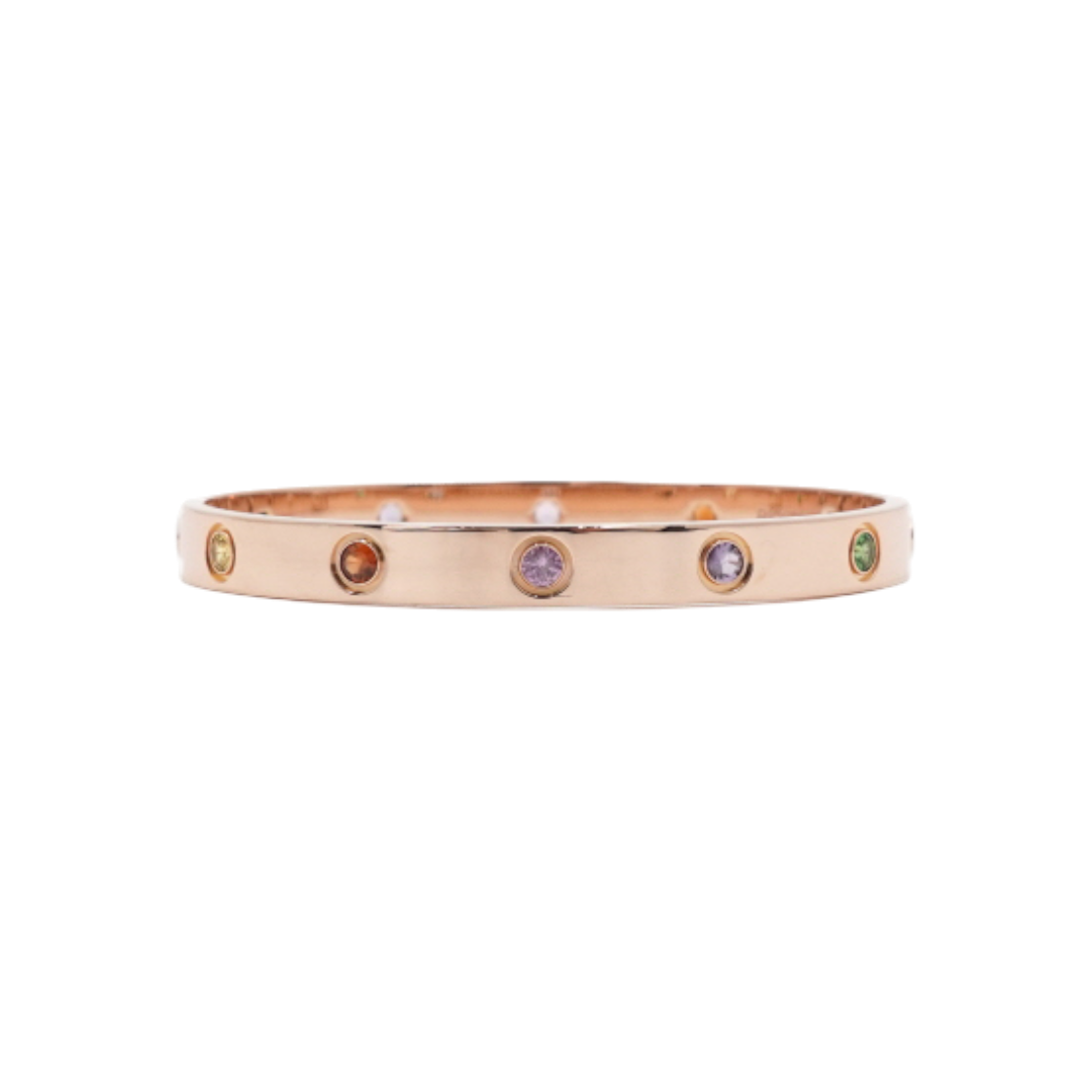 IT6IAHLP2LIS Cartier B60365 18K Rose Gold Sapphire Garnet Amethyst LOVE Bracelet