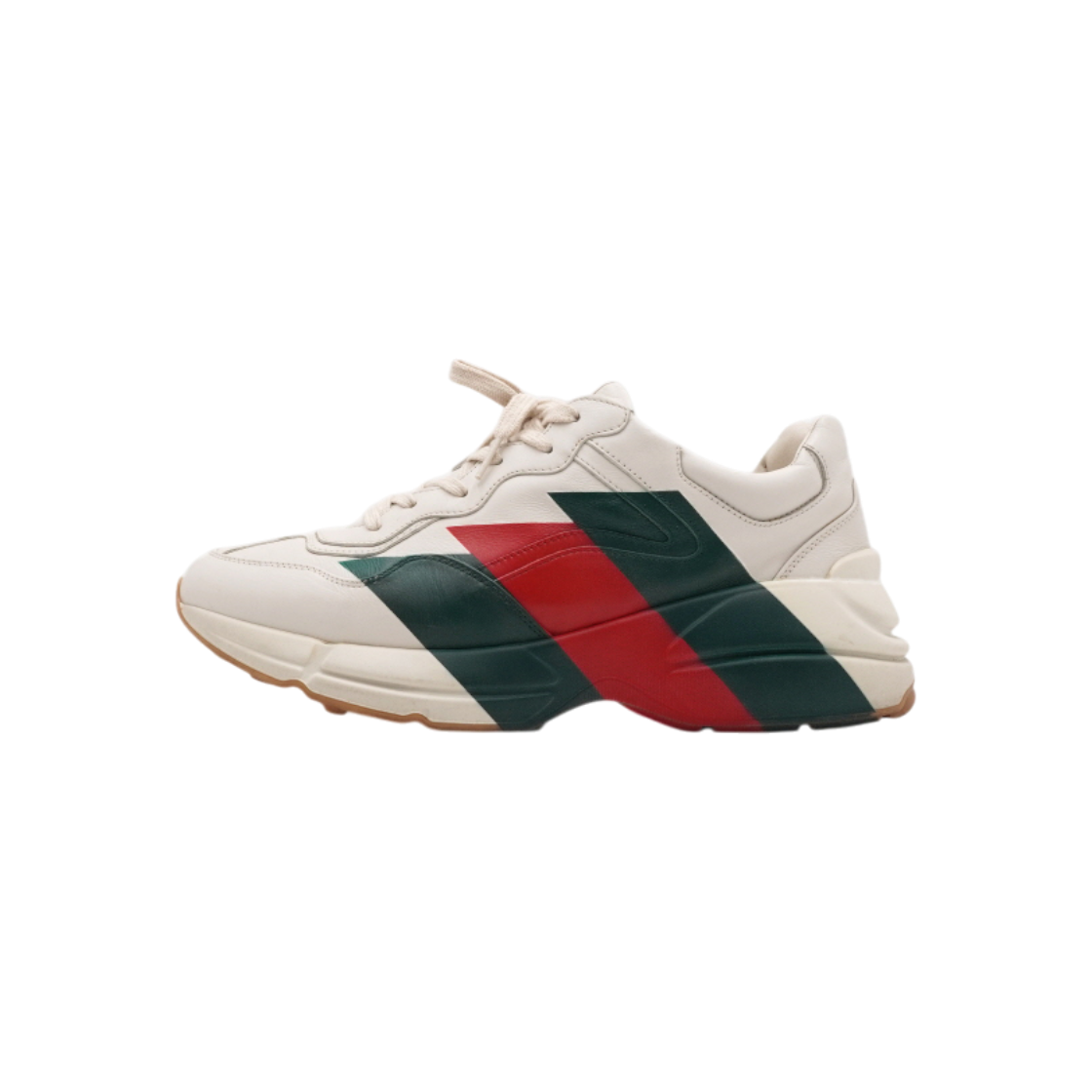IT72MHE3G8EA Gucci 523535 Rhyton Web Print Men Sneakers