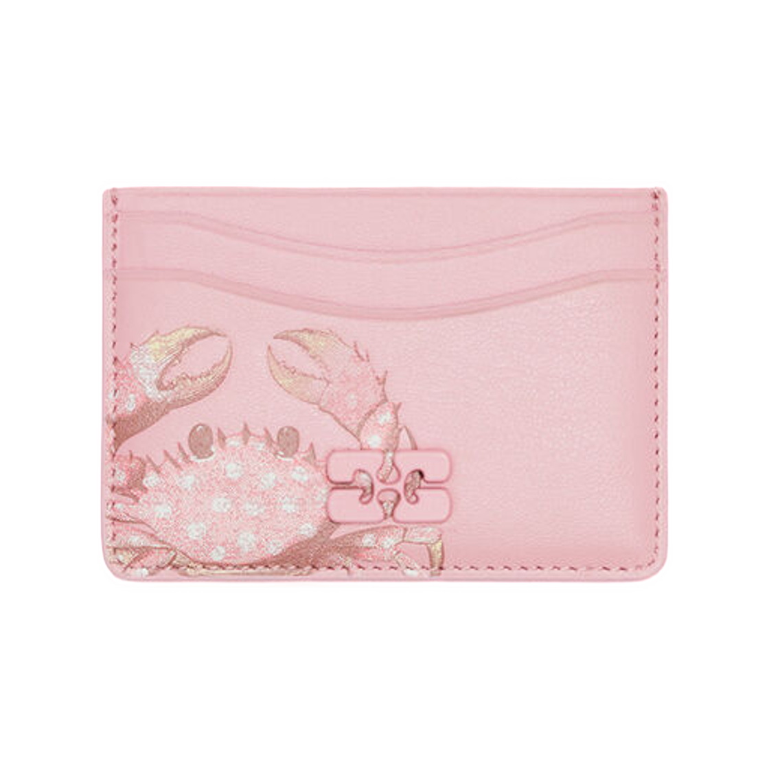 가니 보우 카드 홀더 핑크 핑크 넥타(Ganni Bou Card Holder in Pink Pink Nectar)