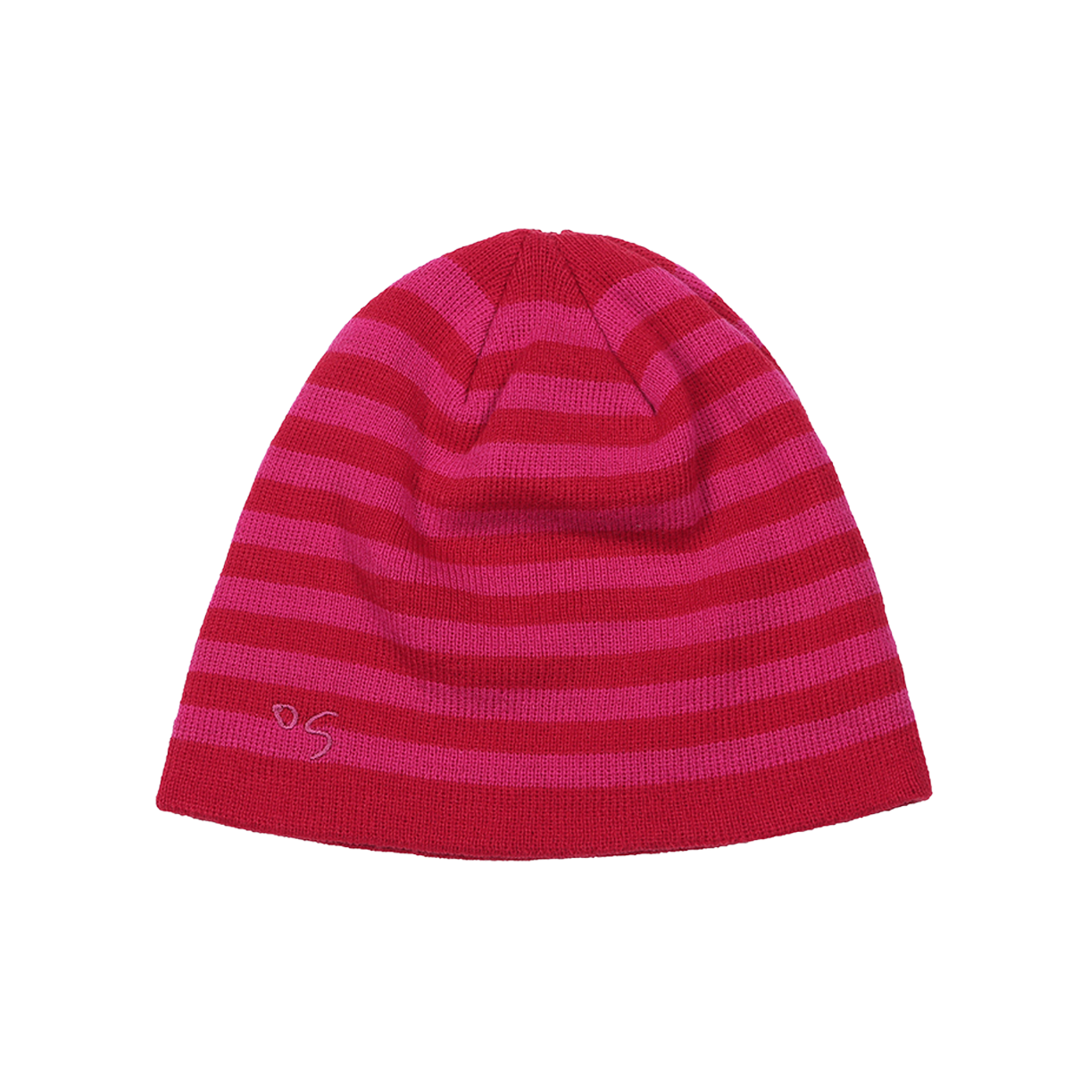 아웃도어서비스 스트라이프 비니 - 레드/핑크(OS Striped Beanie - Red/Pink)