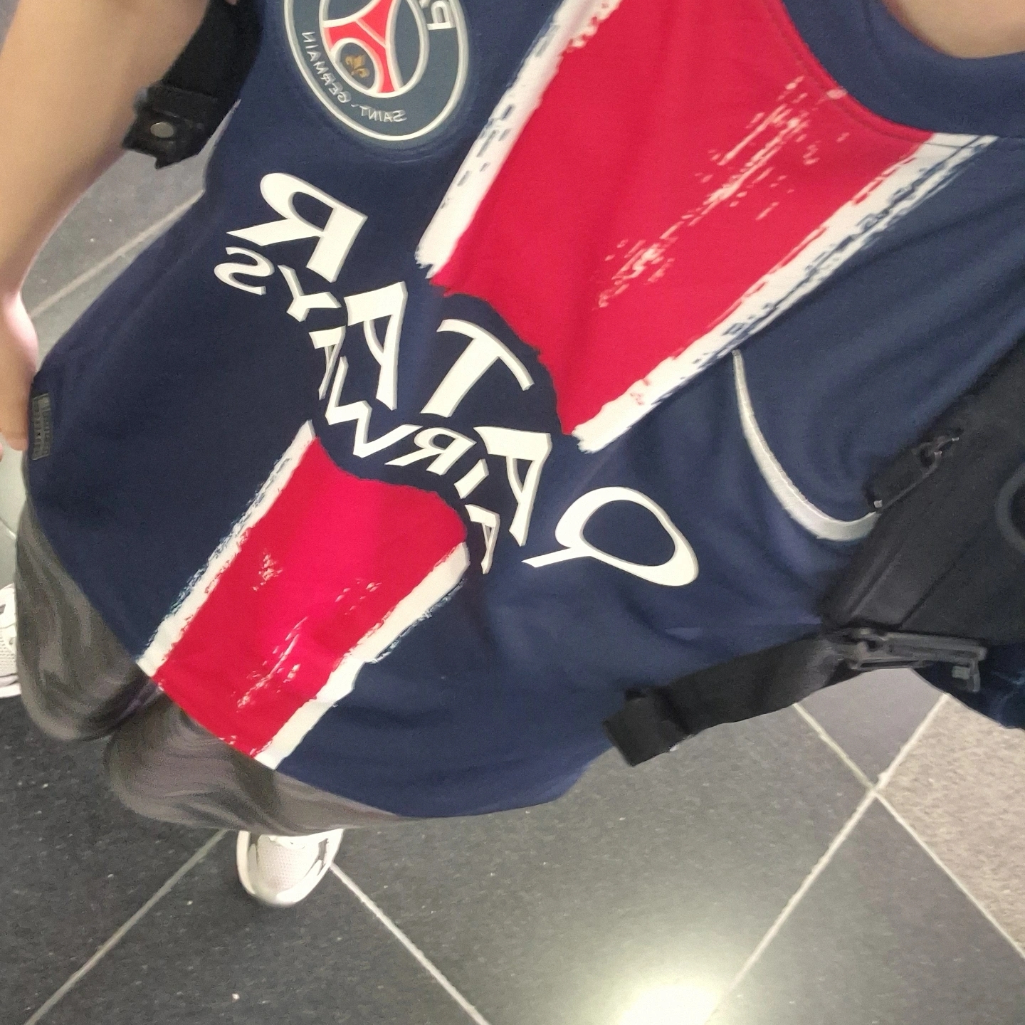 Nike Paris Saint-Germain 2024/25 Dri-Fit Stadium Home Replica Jersey Midnight Navy (Non Marking Ver.) 착용 스타일