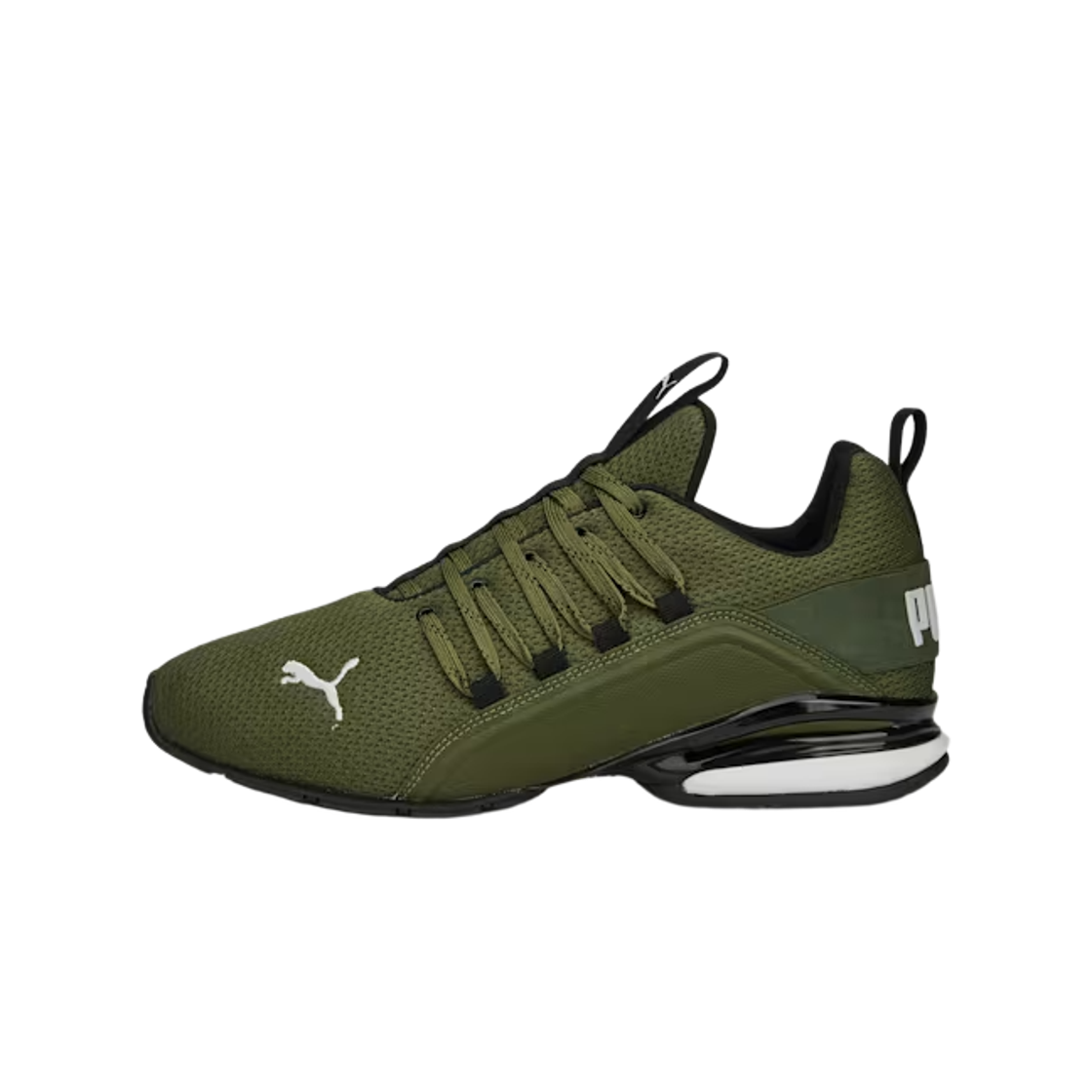 푸마 액셀리온 리프레시 그린 모스 푸마 블랙 페더 그레이(Puma Axelion Refresh Green Moss Puma Black Feather Gray) - 2