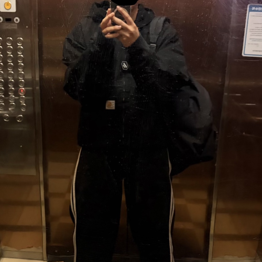 Carhartt WIP OG Active Jacket Black 착용 스타일