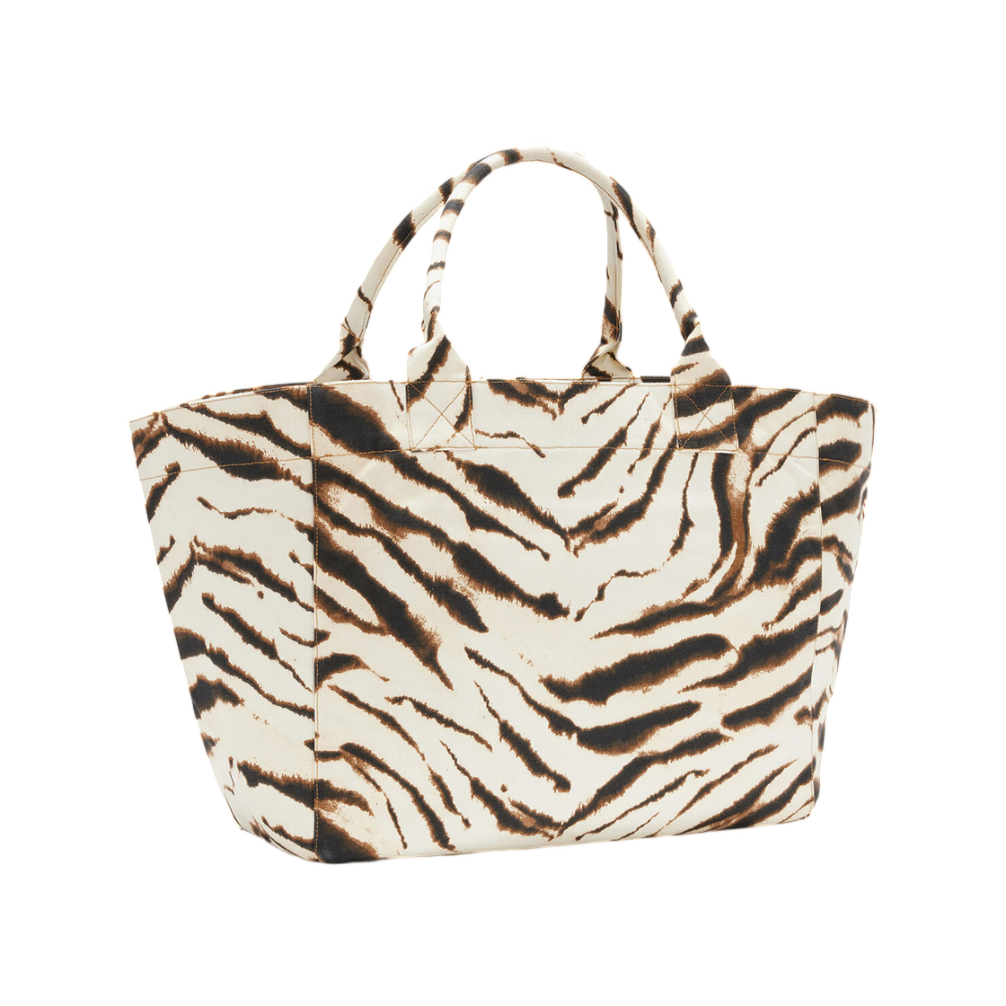 가니 토트 XXL 지브라 에그렛(Ganni Tote XXL in Zebra Egret) - 2