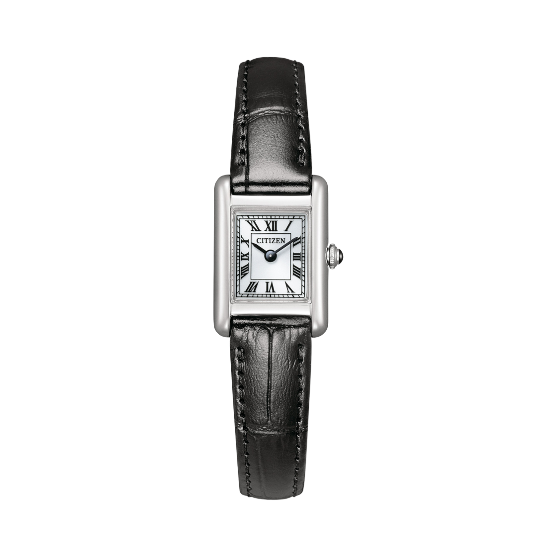 (W) 시티즌 쿼츠 24.5mm 클래식 레더 블랙 실버((W) Citizen Quartz 24.5mm Classic Leather Black Sliver)