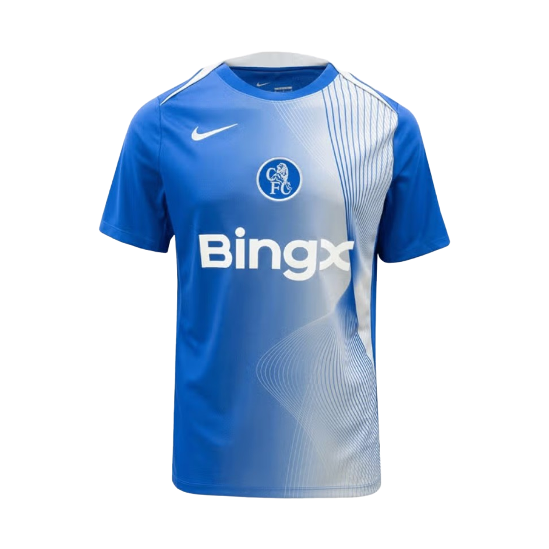 HM3439-481 Nike Chelsea FC Academy Pro Third Dri-Fit Total 90 Soccer Pre-Match Top Game Royal Field Silver (HM3439-481) (Non Marking Ver.)