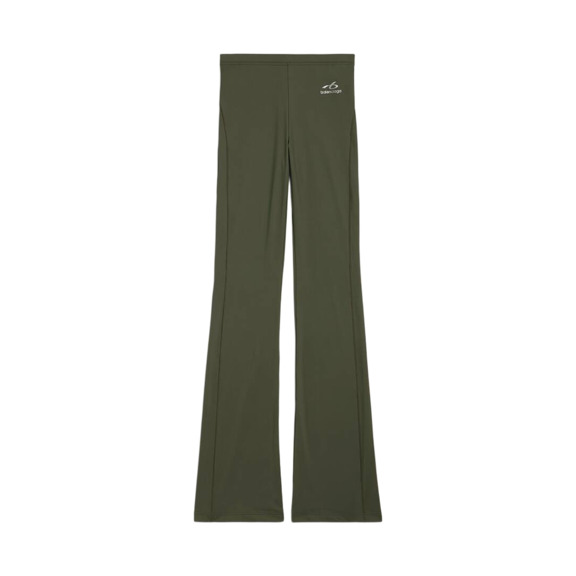 A0023UTUVN72033 (W) Balenciaga Techwear Flared Leggings Khaki Lime