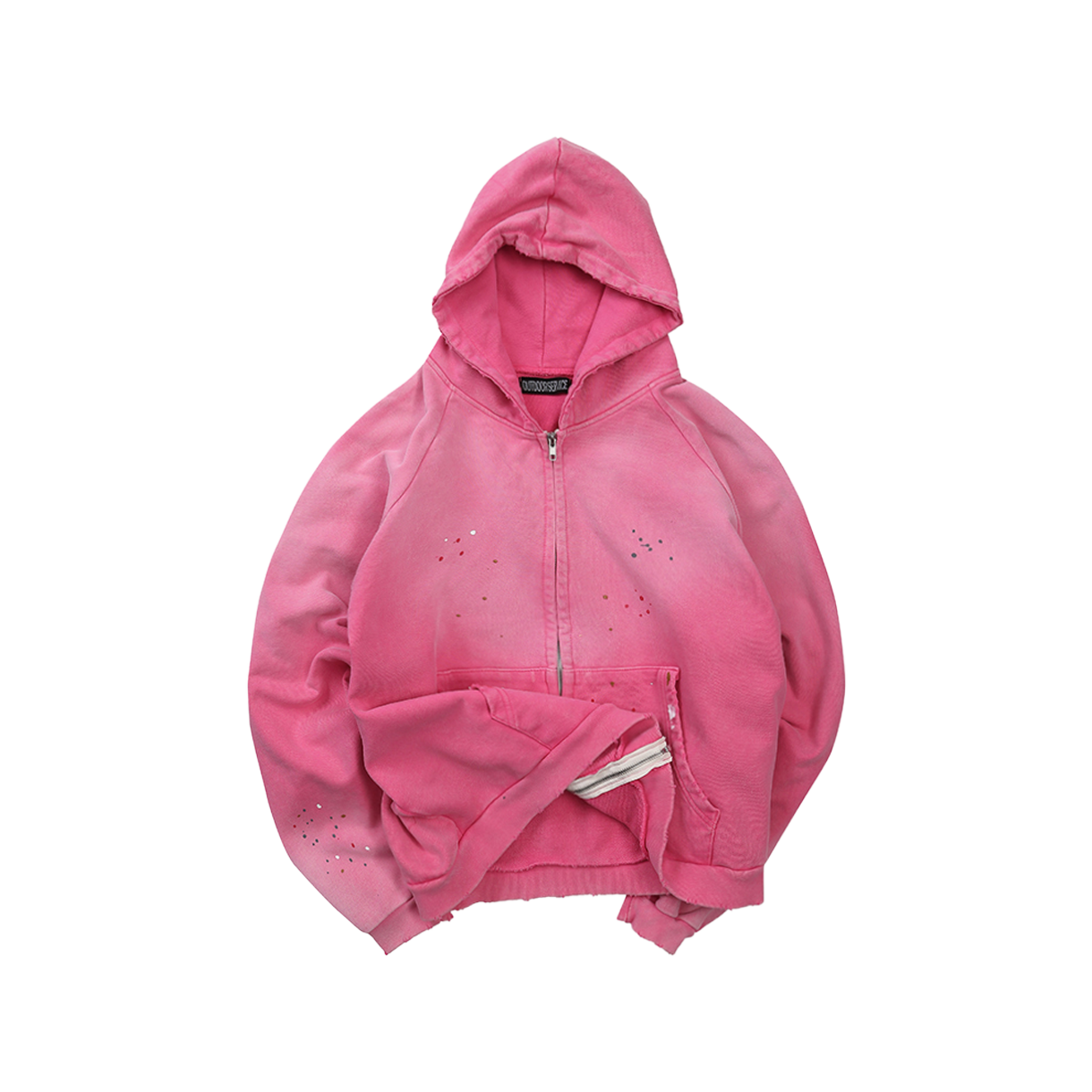 아웃도어서비스 페인티드 집 후디 - 핑크(OS Painted Zip Hoodie - Pink) - 1