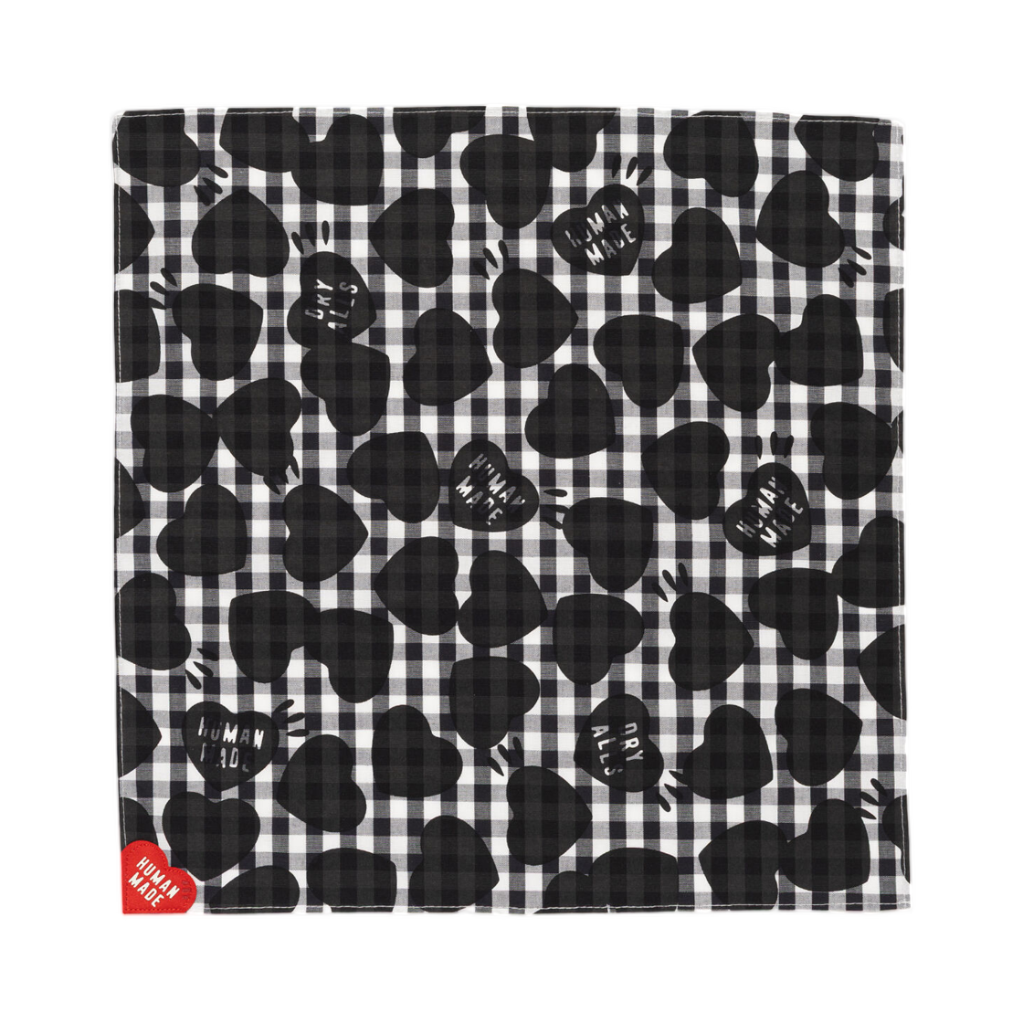HM31GD113 Human Made Handkerchief Black